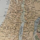 Ancienne carte de la Palestine - 1900