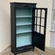 Armoire parisienne vitrée noire et vert grisé 150cm