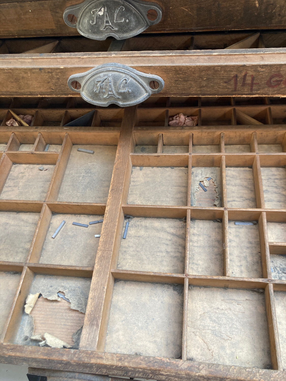 Meuble imprimerie ancien