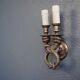 Set of 4 wall ropes tied in bronze silver 1940