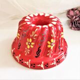 Painted terracotta kouglof mould