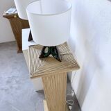 Paire de lampes céramiques forme libre triangle