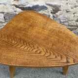 Vintage Art Deco design 50s gueridon coffee table Scandinavian tripod base