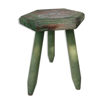 Tabouret tripode en bois