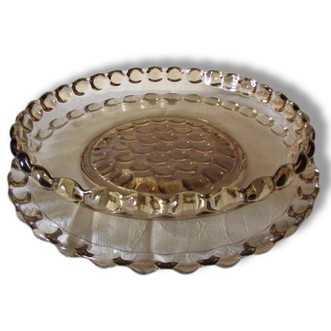 2 Art deco glass dishes