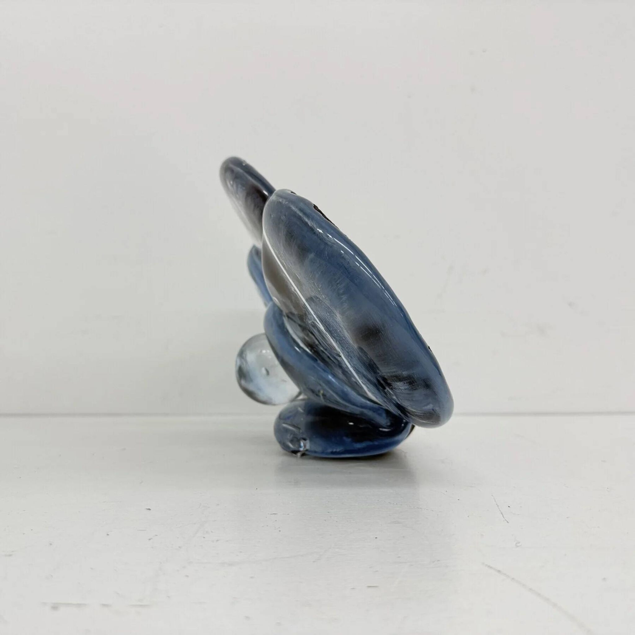 Mid-century abstract glass sculpture, 1970s