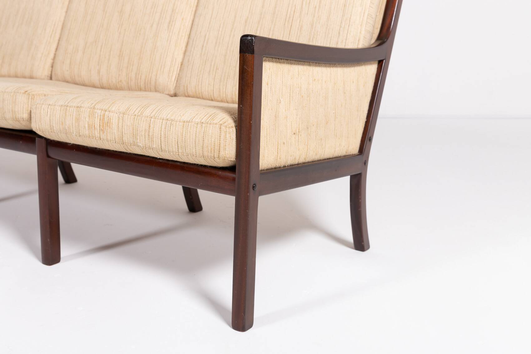 Canapé 3 places par Ole Wanscher pour P. Jeppensen, Danemark années 1960