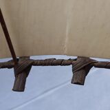 Rattan floor lamp