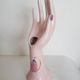 Hand wear pink jewelry , Pierrot, soliflore, vintage French, 50s