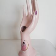 Hand wear pink jewelry , Pierrot, soliflore, vintage French, 50s