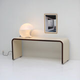 Console / side desk produced by the Belgian company Bergwood in the 1970s.