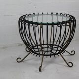 Table basse vintage en fer forgé