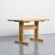 Solid pine table, Les Arcs, France.