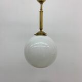 Antique Philips opaline glass hanging lamp, 1950’s