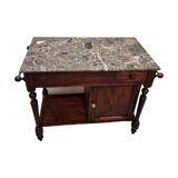 French bathroom vanity with marble top