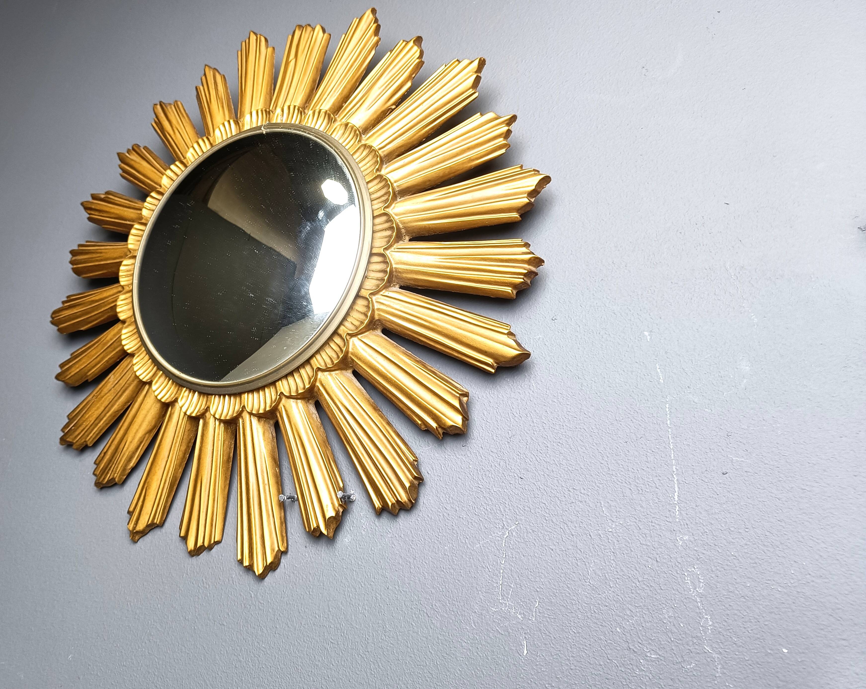 Vintage sunburst mirror, 1960s