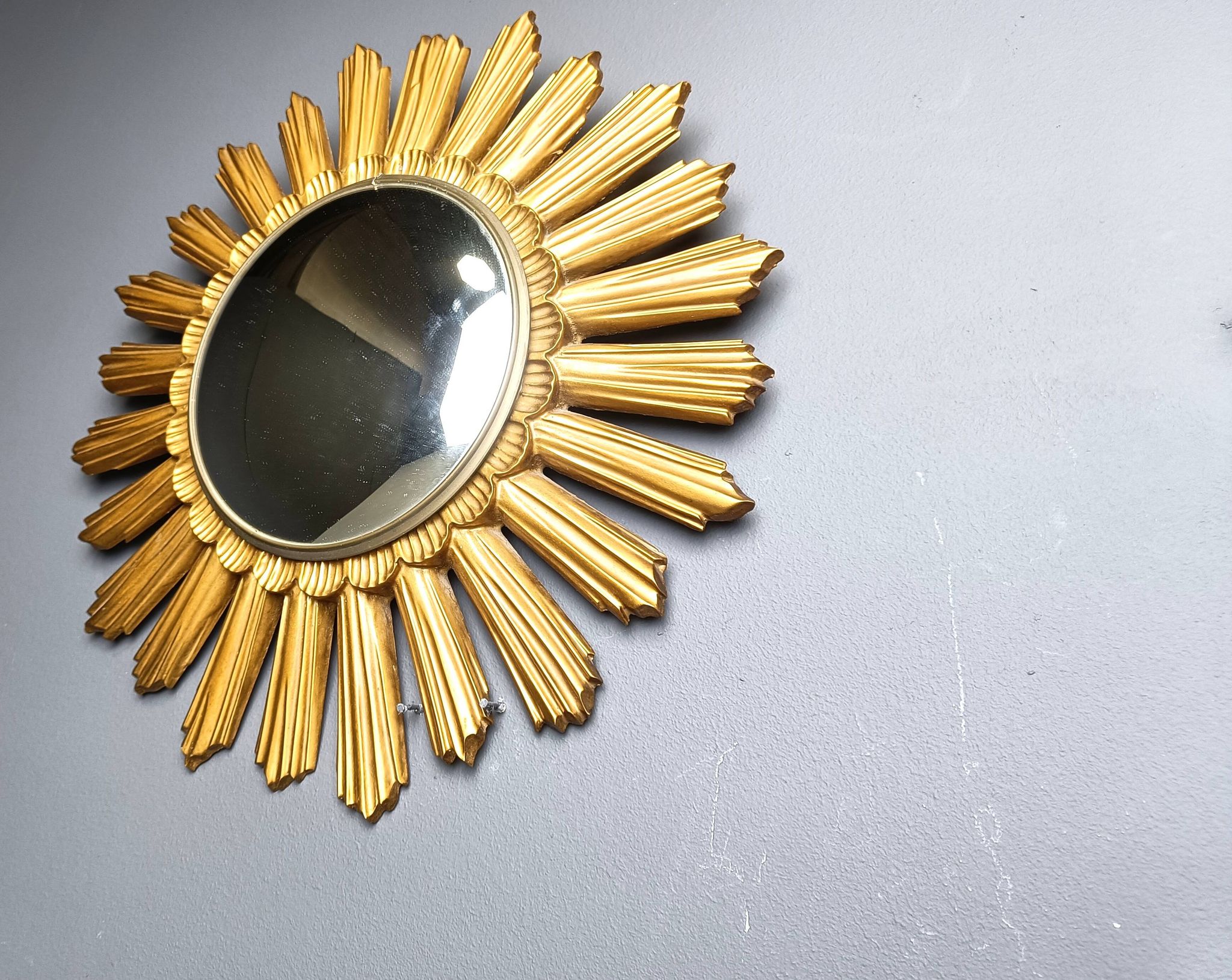Vintage sunburst mirror, 1960s