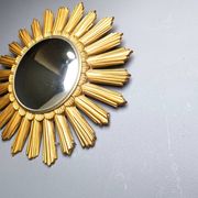 Vintage sunburst mirror, 1960s