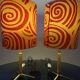 Lampes tripodes en laiton années 1960