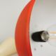 Vintage Orange Chrome Pendant Light: 1970s Space Age Lamp
