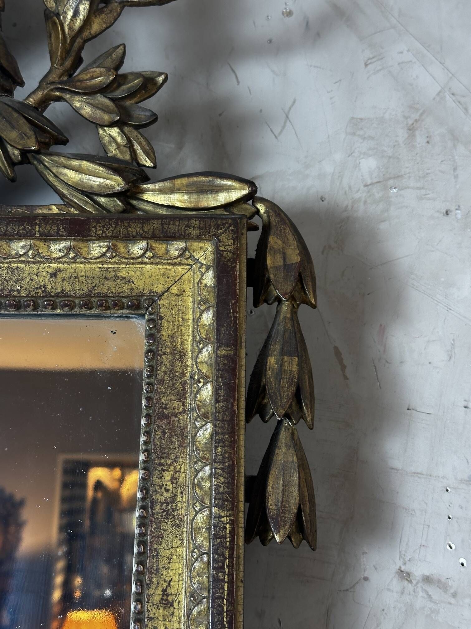 Miroir en bois Louis XVI