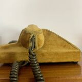 Socotel S63 telephone with its gold velvet shell