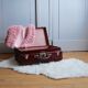Valise vintage bordeaux "la favorite"
