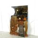 Sculpted copper mirror by Daniel D'haeseleer, 1970s