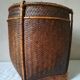 Japanese former basket in bamboo and braided basketry