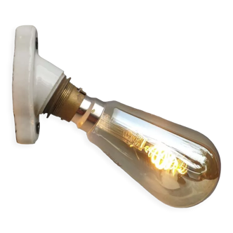 Porcelain hook wall lamp Art Deco minimalist