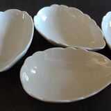 set of 4 white avocado bowls by Philippe Deshoulières
