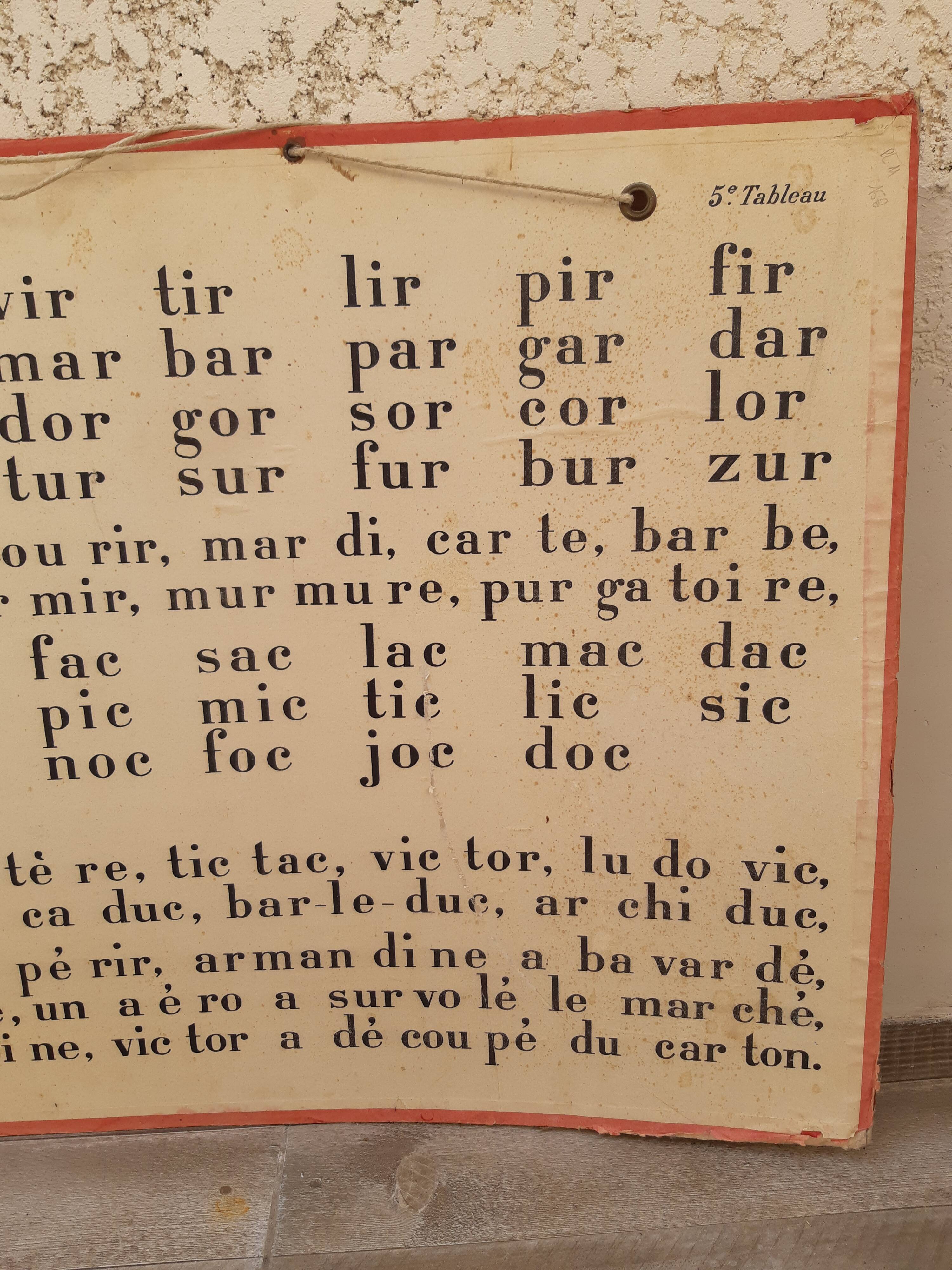 Old school poster "complex syllables"