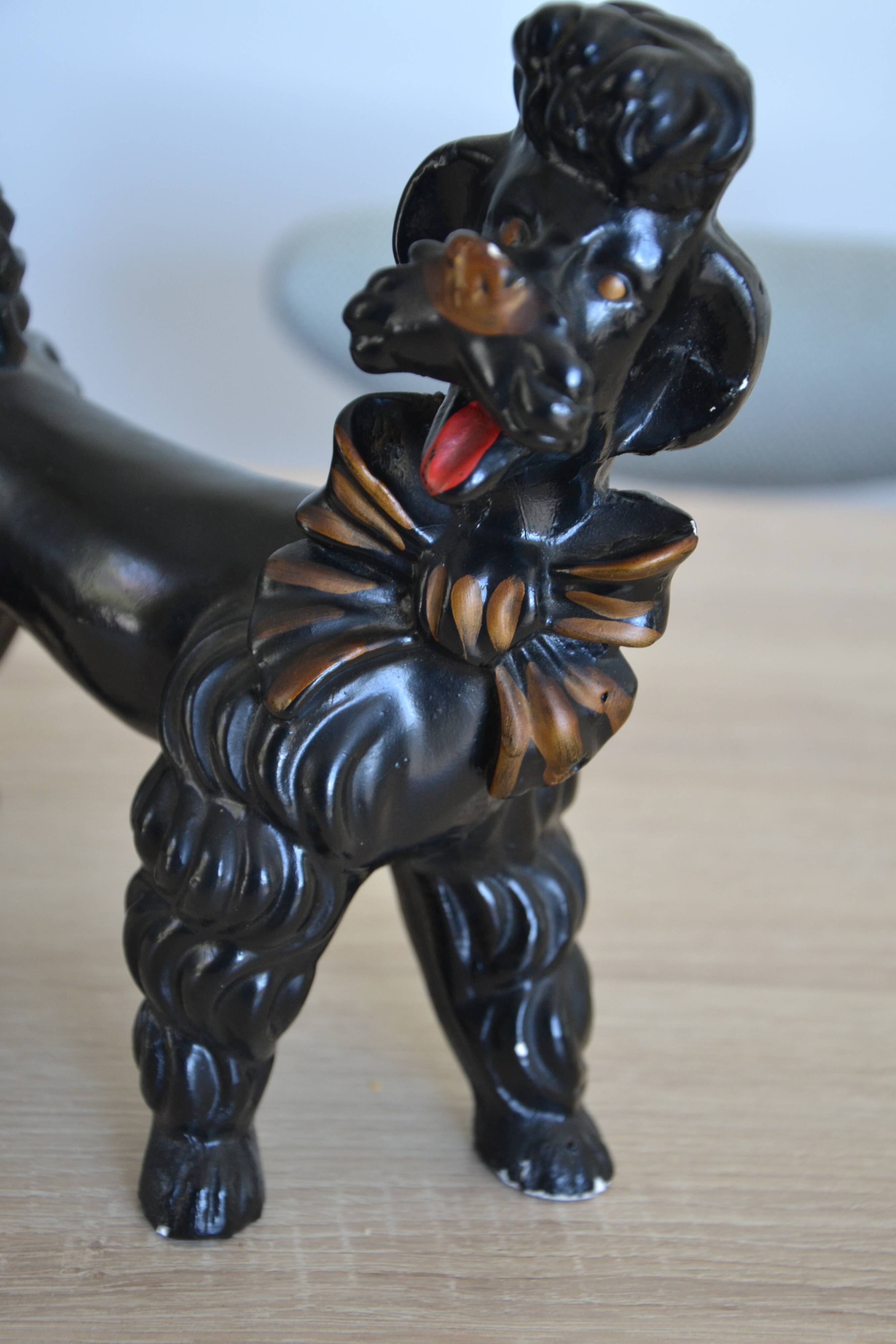 vintage ceramic poodle animal