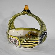 Earthenware basket, Manufacture Henriot Quimper – Mid-twentieth century