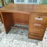 Vintage 50s desk in solid oak