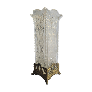 Vase en cristal et monture