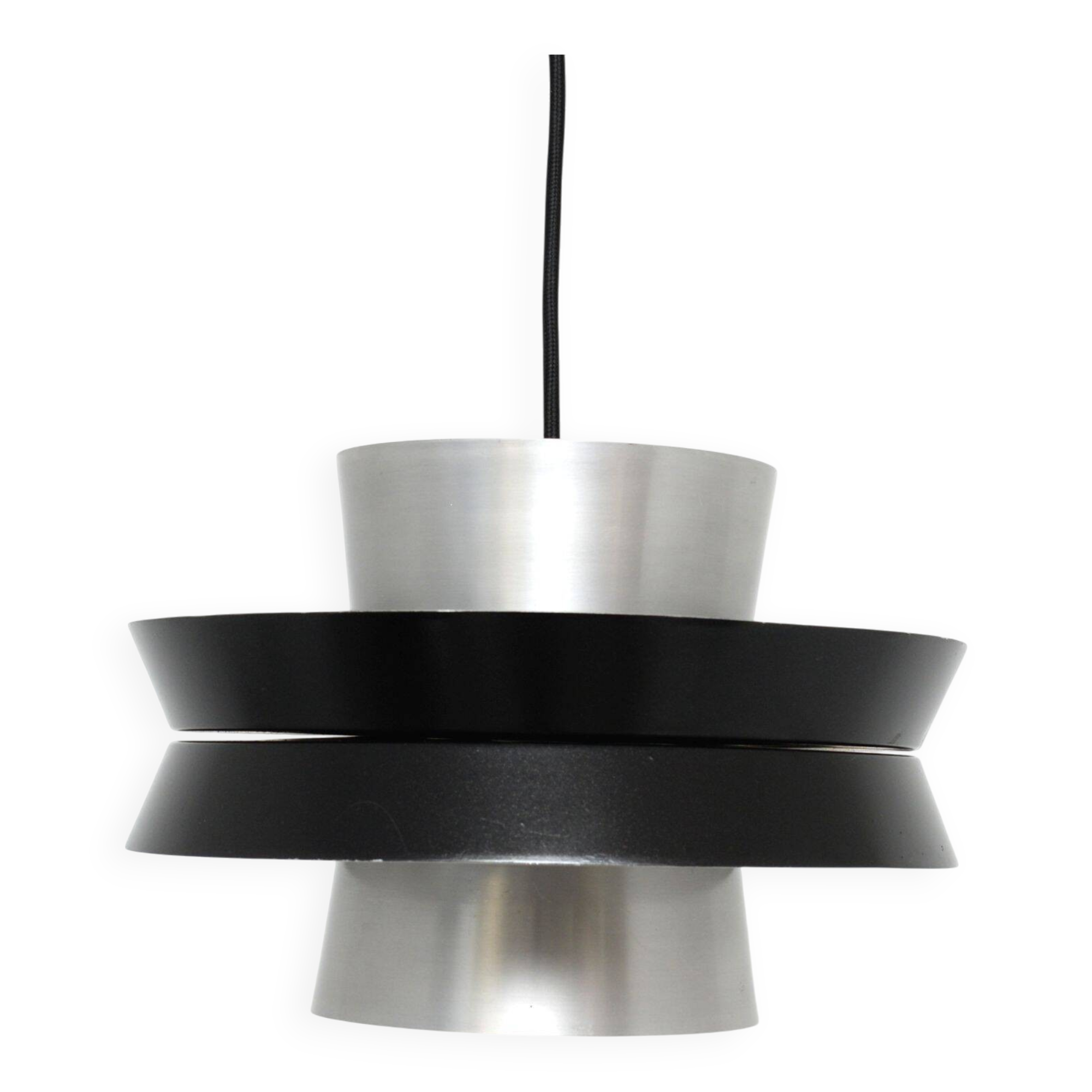 Silver lamp in the style of Trava by Carl Thore, 1960s