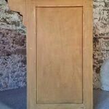 Vintage French Kitchen Work Cabinet - Rustic Painted Pine with Drawer and Cupboard (112 x 70 x 82 cm)