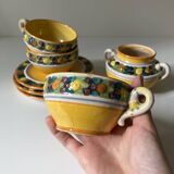 Della Robbia Italian ceramic cup 1950