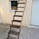 Industrial straight iron staircase loft workshop