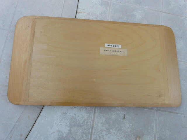 Russian tray in vintage painted wood