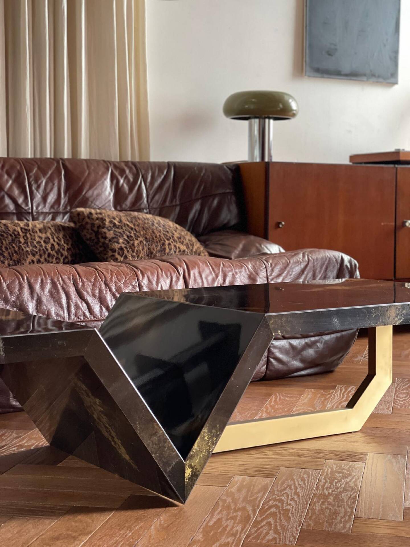 Guy Lefèvre coffee table "Solar Eruption" vintage 70s – Design