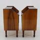 1960s Pair of Nightstands in Walnut Finish, Italy