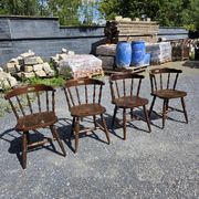 4 western-style bistro chairs in beech wood