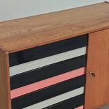 U-458 pink sideboard by Jiri Jiroutek for Interier Praha 1960