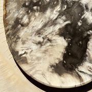 Très grand vide poche ou plat en bois pétrifié