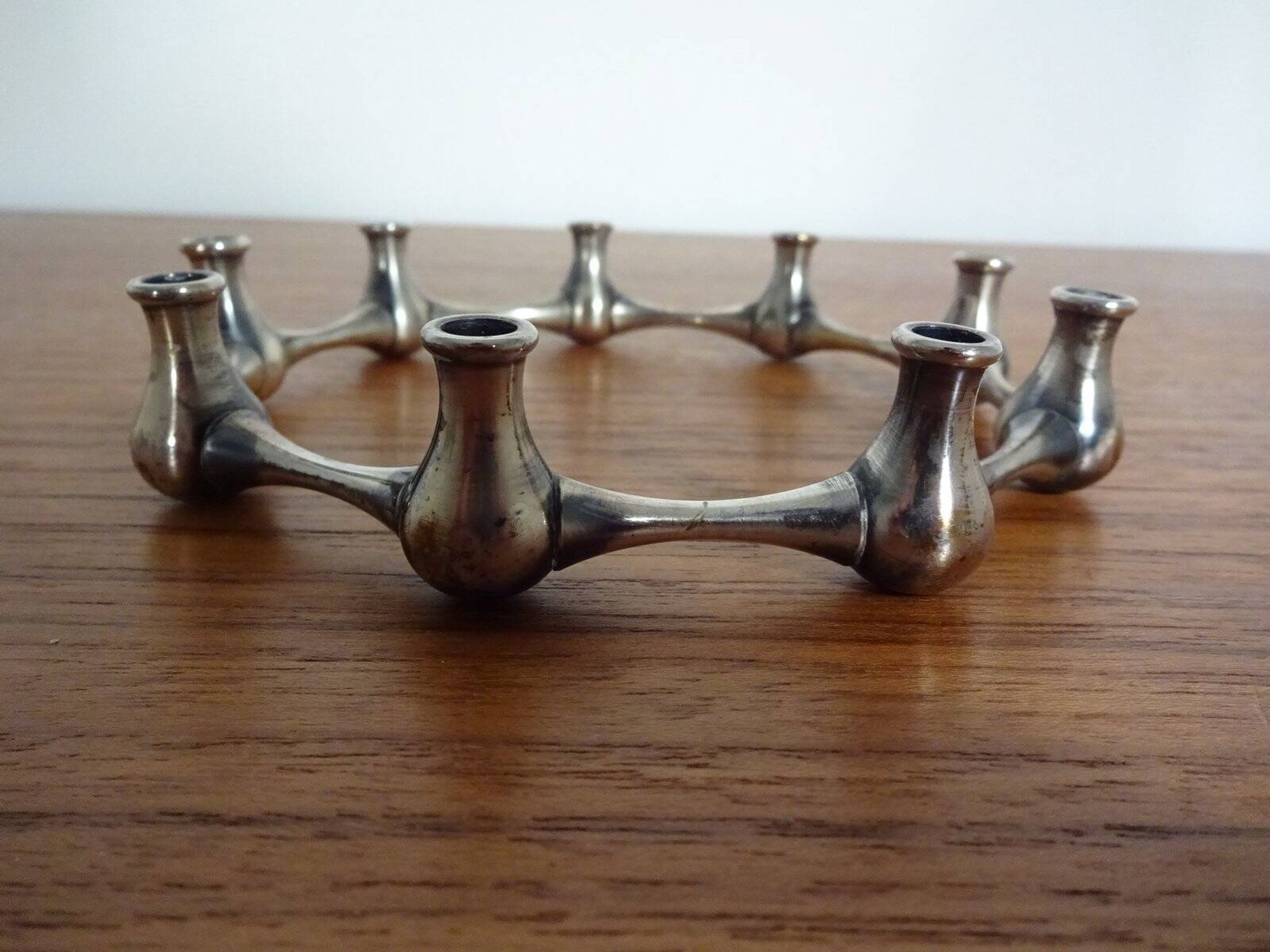 Silver-Plated Brass Candleholder by Jens Quistgaard, 1960s