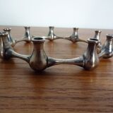 Silver-Plated Brass Candleholder by Jens Quistgaard, 1960s