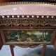 Louis XV style bean desk in marquetry and gilded bronze