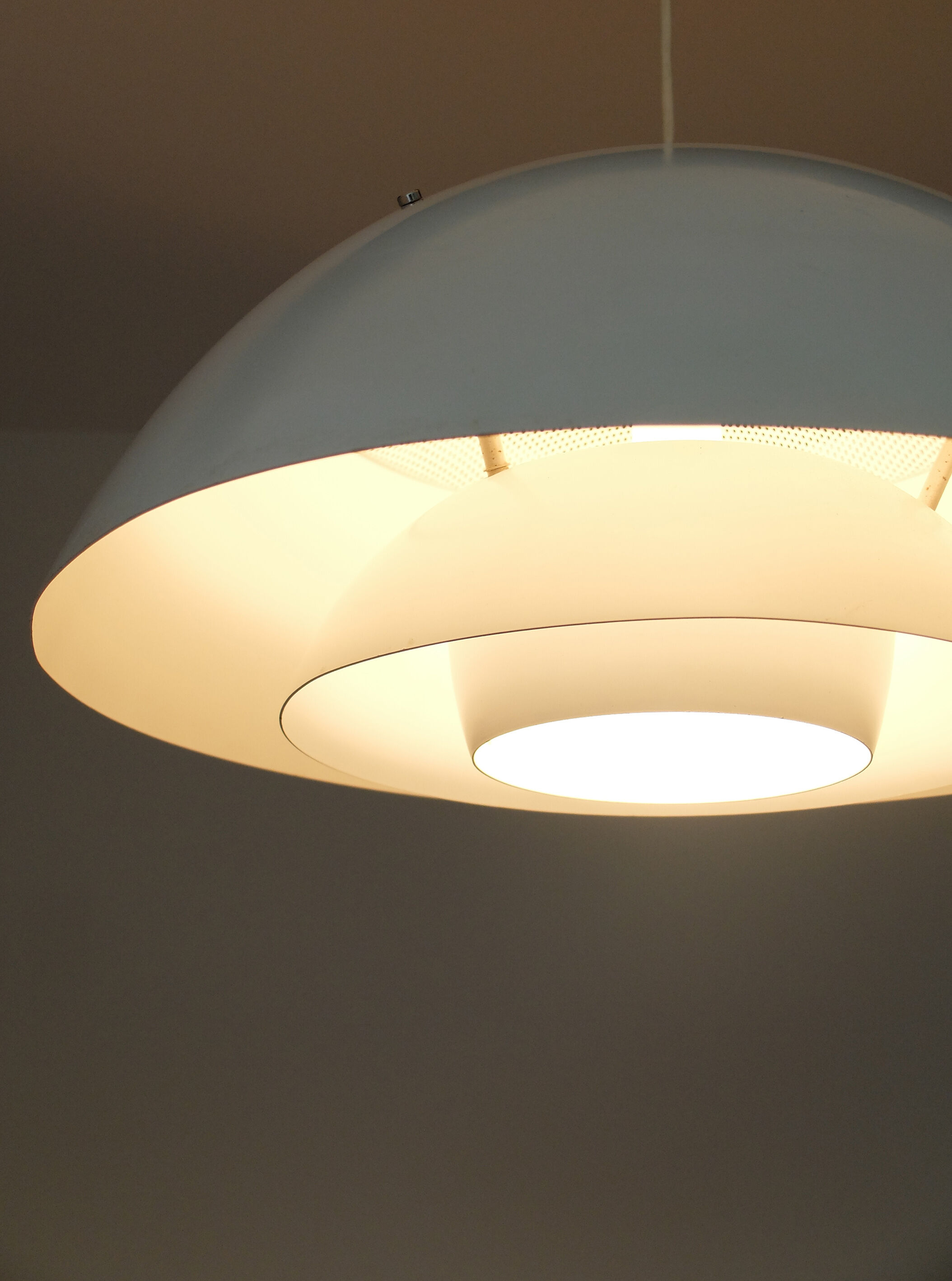 Scandinavian hanging lamp XL, white, Nordisk Solar, Denmark